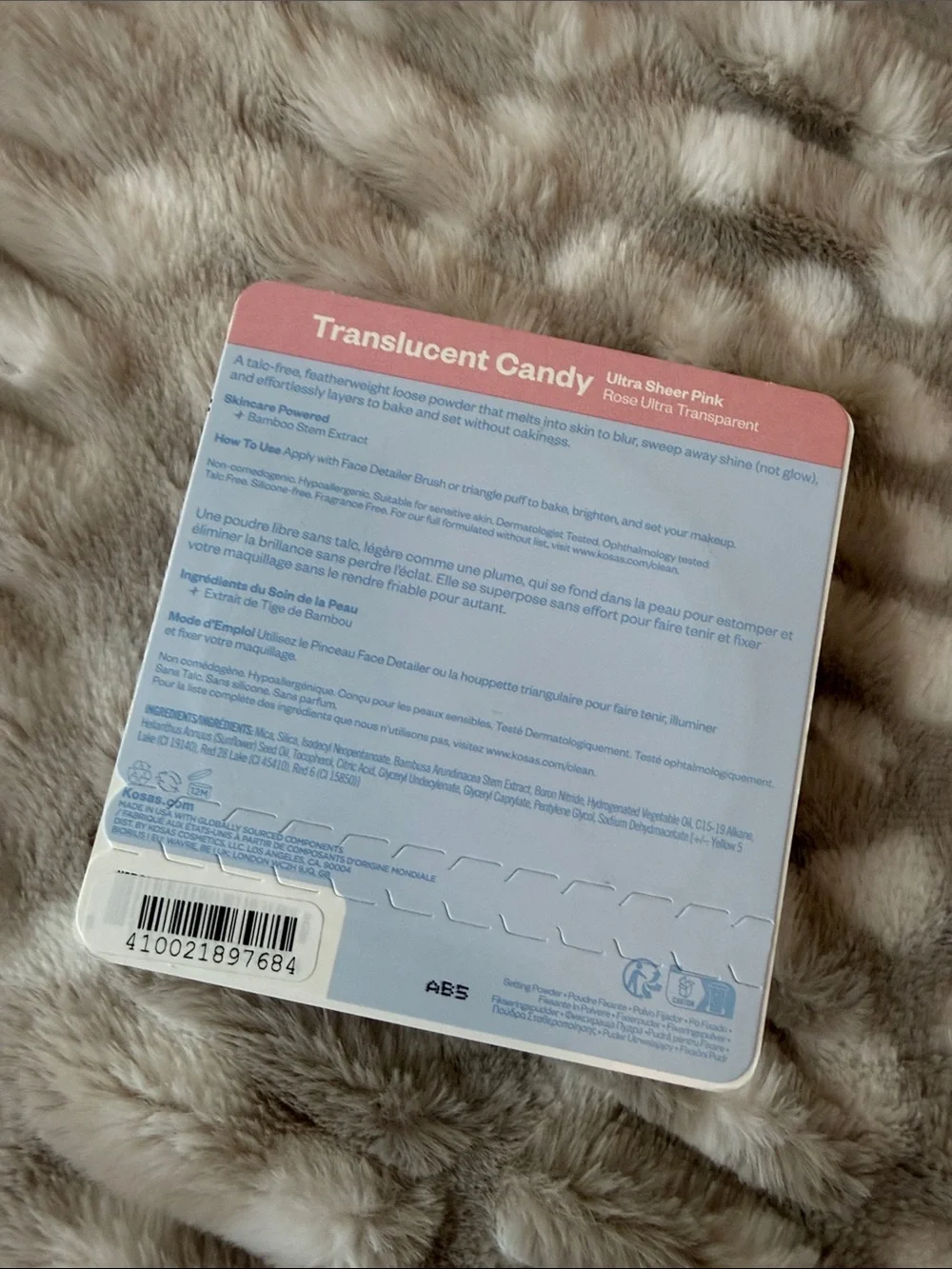 O.21 oz kosas cloud set powder
